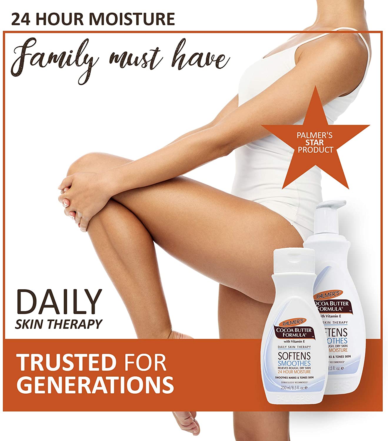 Palmer's, Cocoa Butter Formula Moisturizing Lotion with Glycerin - 41656NEU, coco, 400 ml, WHITE, 400 ml (Pack of 1) - Image 2