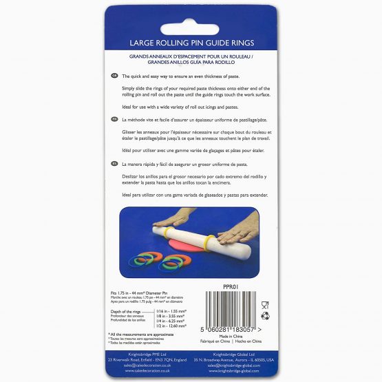 PME PPR01 Large Rolling Pin Guide Rings - Image 3