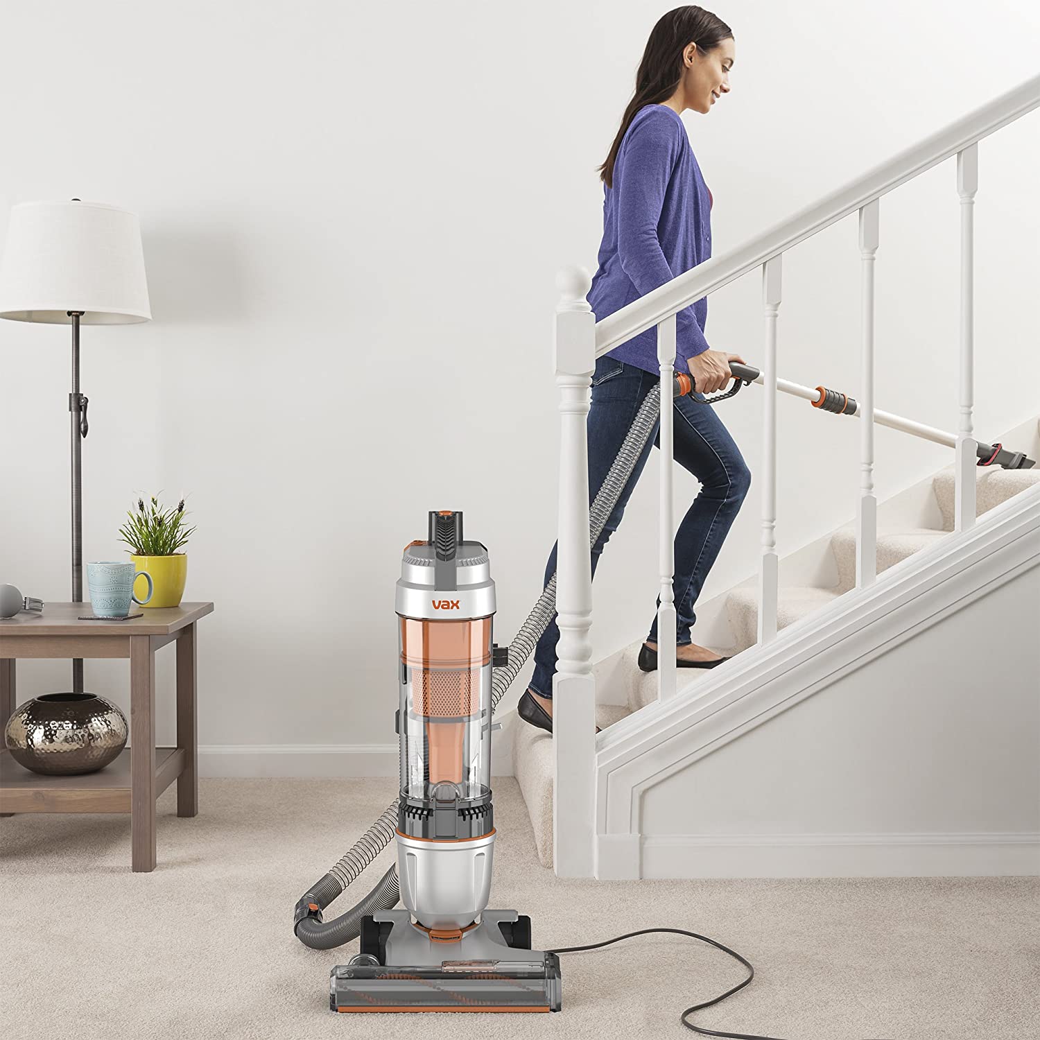 Vax Air Stretch Upright Vacuum Cleaner; Over 17m Reach; High performance, Multi-cyclonic - Image 2