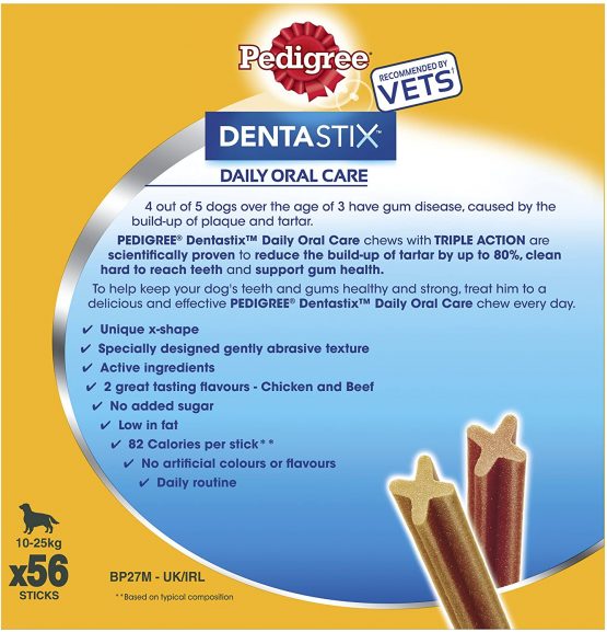 Pedigree Dentastix Daily Oral Care Medium Dog 56 Sticks, 1.44kg - Image 4