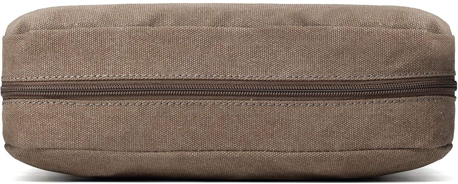 TRP0237 Troop London Classic Canvas Across Body Bag - Brown - Image 2