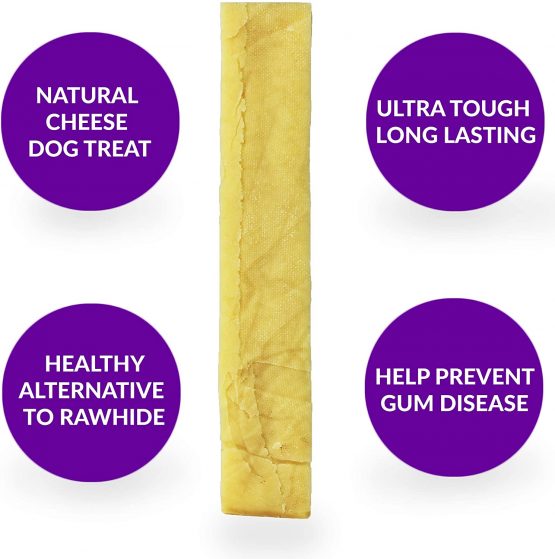 Moonchers Dog Chews Long Lasting Natural | 100% Natural Yak Chews for Dogs | High Calcium Dental Sticks Dogs | 4+ Month Natural Puppy Chews | Cheese Dog Chew Bones (160g x1) - Image 2