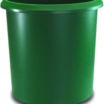 Runner Allrounder Recycle bin, Round, Rubbish with Handle, Sturdy Plastic, 18 L 18 Liter Green
