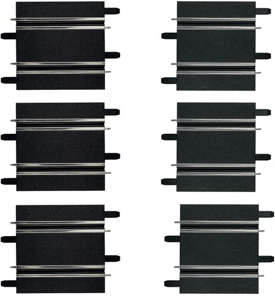 Carrera Go 20061658 Straights 3.94 in / 100 mm + 4.49 in / 114 mm Slot Car Racing Accessory