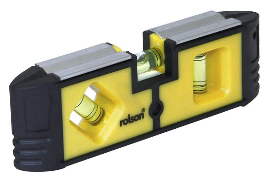 Rolson 54114 Mini Magnetic Level - Multi-Colour
