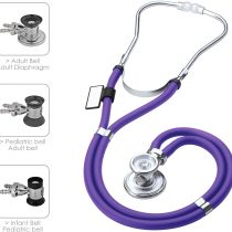 MDF® Sprague Rappaport Dual Head Stethoscope with Adult, Pediatric, and Infant Convertible chestpiece-Free-Parts-for-Life & Lifetime Warranty (MDF767)