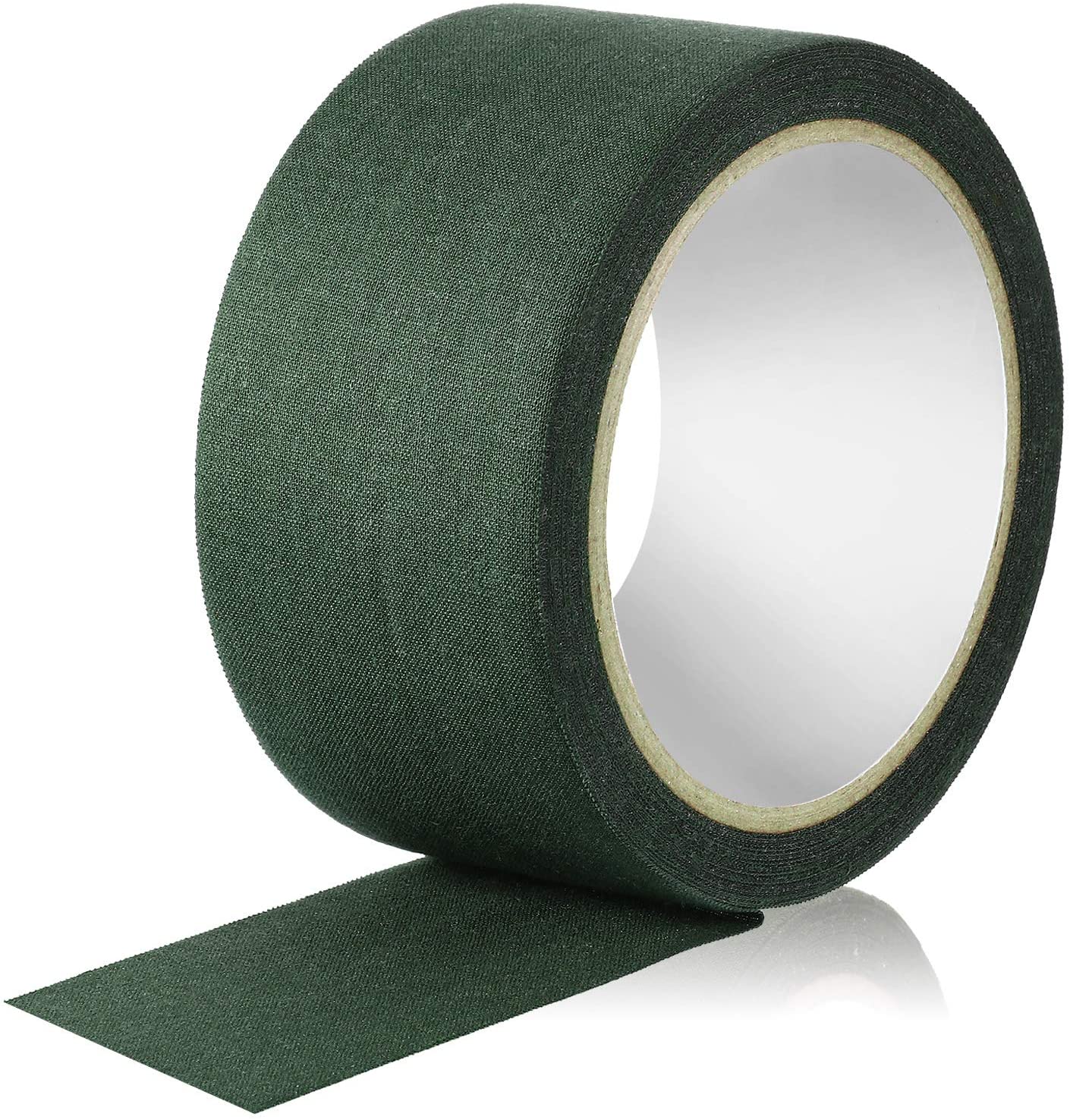 Camouflage Green Fabric Tape 5 cm x 10 m, Adhesive Seam Sealing Tape for Webbing Repair (Olive Green)