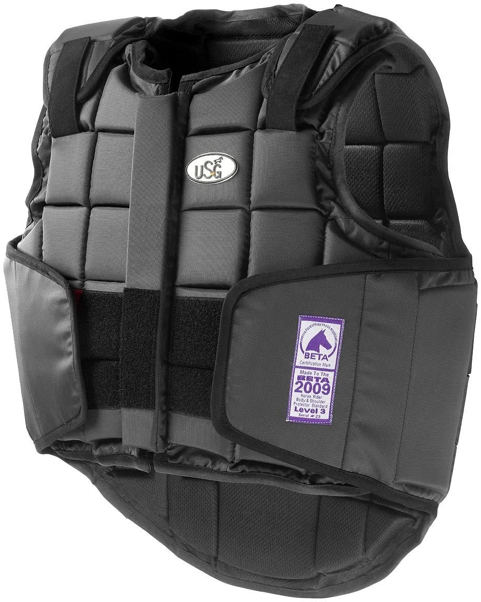 UNITED SPORTPRODUCTS GERMANY USG Flexi Back Body Protector, Black, Small