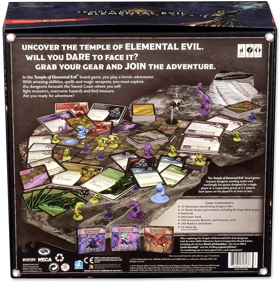 WizKids "D and D Temple of Elemental Evil" Board Game, Multicolor, Large - Image 3