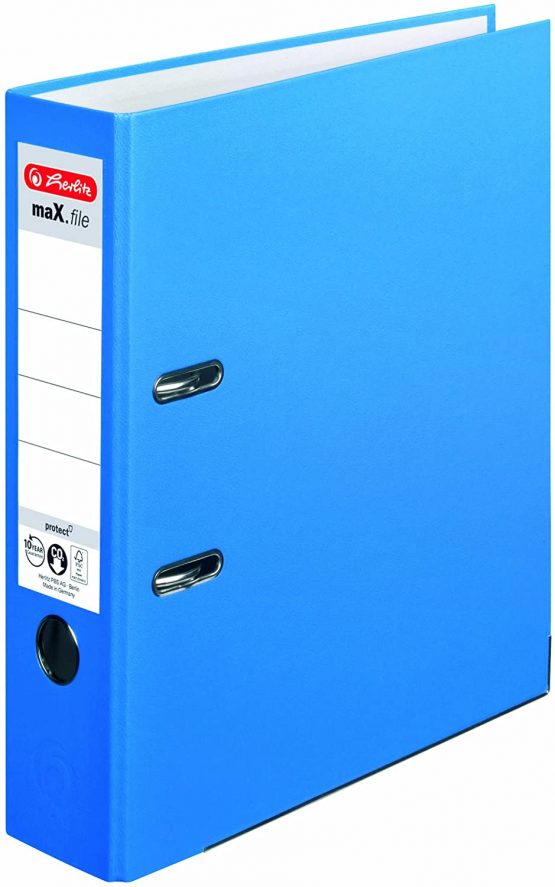 Herlitz 5480306 Lever Arch File A4 8 cm Acqua