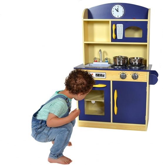 Teamson Kids Navy Deluxe Kitchen TD-11412B - Image 2