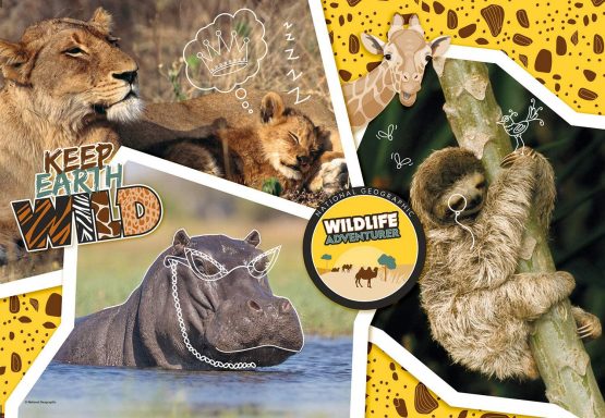 Clementoni - 27143 - National Geographic Kids - Wildlife Adventurer - 104 pieces - Made in Italy - jigsaw puzzle children age 6+ - Image 2