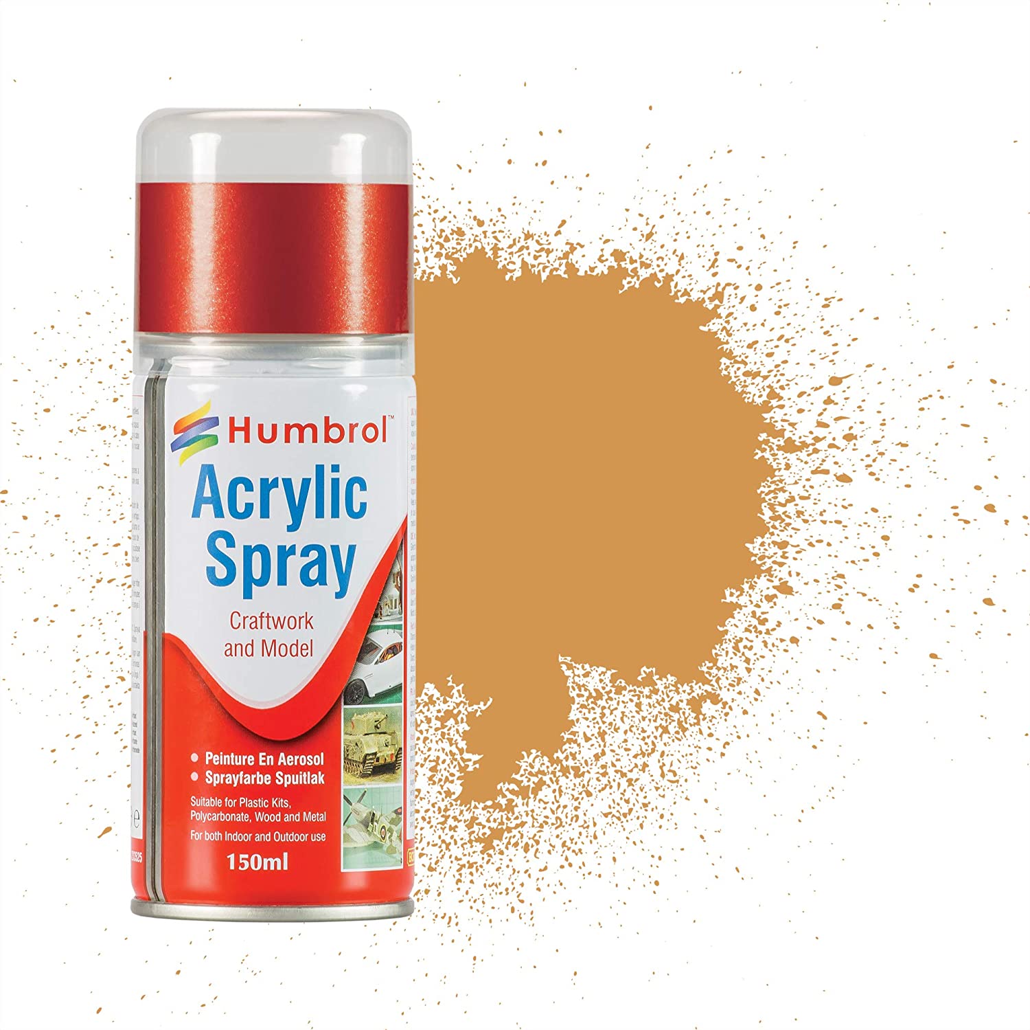 Humbrol AD6063 Acrylic Spray Paint, Sand 63 (Packing May Vary)