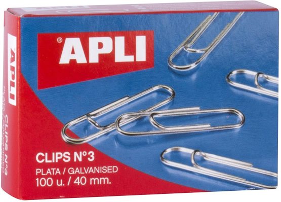 APLI 11715 - Galvanised Clips No. 3 40 mm 100 Units
