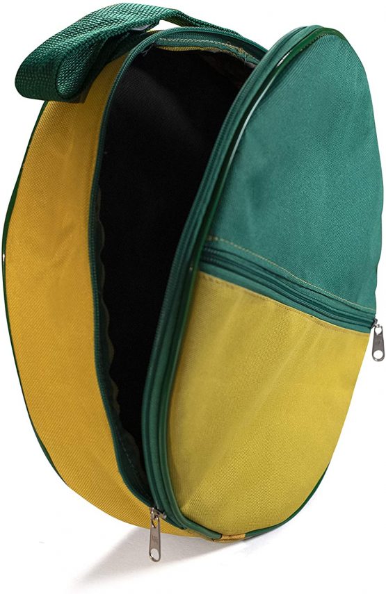 Heavy Duty Holder Bag for Pandeiro Drum Tambourine Samba Brasil Music Instruments 10" - Green/Yellow - Image 2