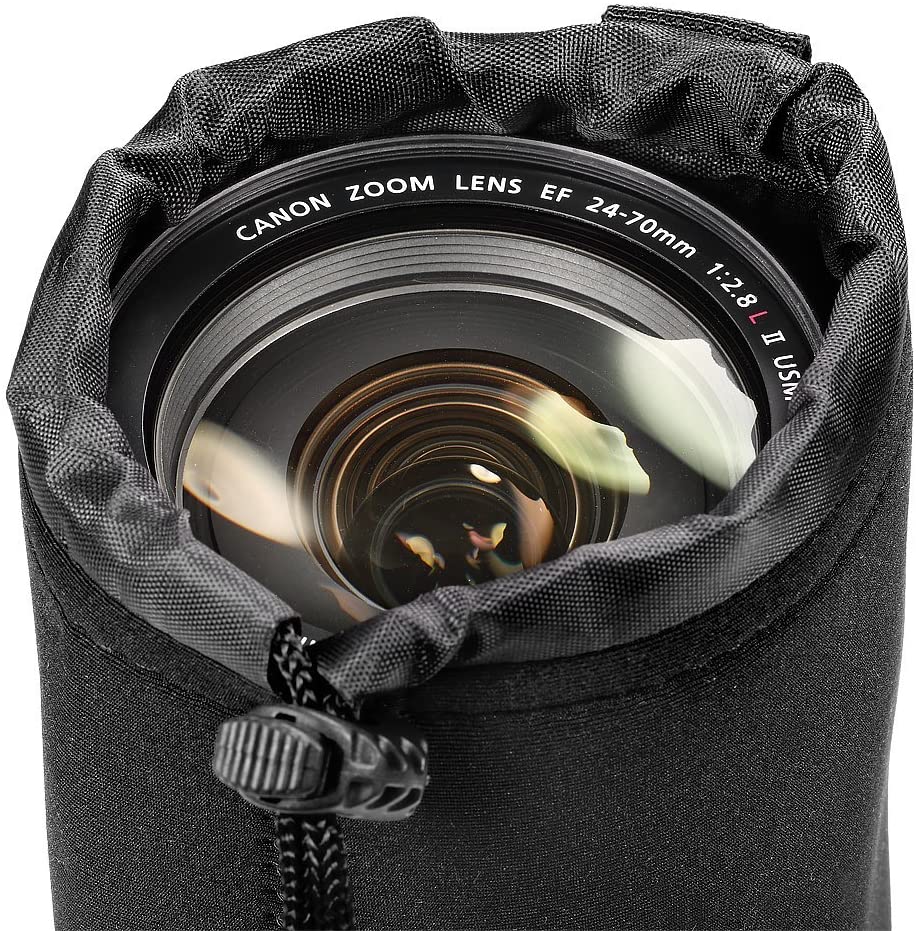 Neewer Lens Case 4-Pack, Lens Pouch Bag with Thick Protective Neoprene for DSLR Camera Lens (Fit for Canon Nikon, Sony - Image 4
