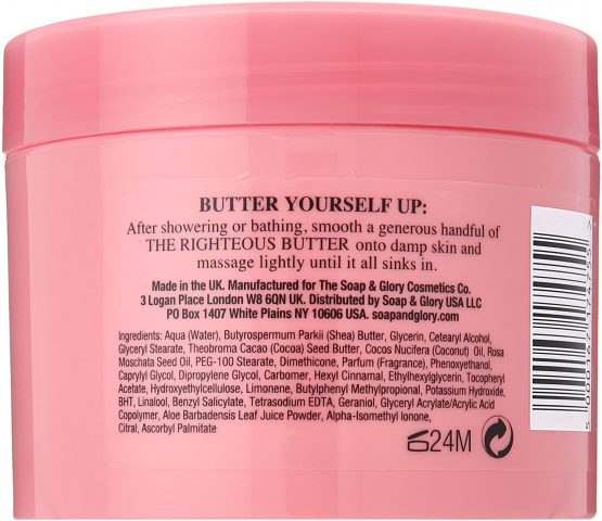 SOAP & GLORY THE RIGHTEOUS BODY BUTTER 300ML - Image 2