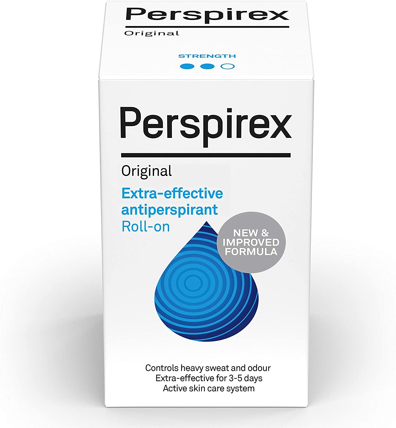 PERSPIREX Extra Strength Antiperspirant Roll On ORIGINAL 20ml, Fresh Scent 3+ days Odour Protection - Image 2
