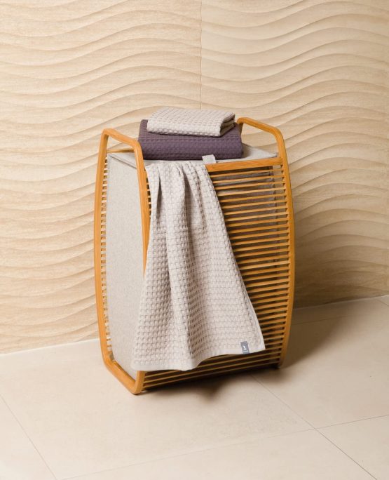 Bamboo Foldable laundry basket 4-0780 - Image 4