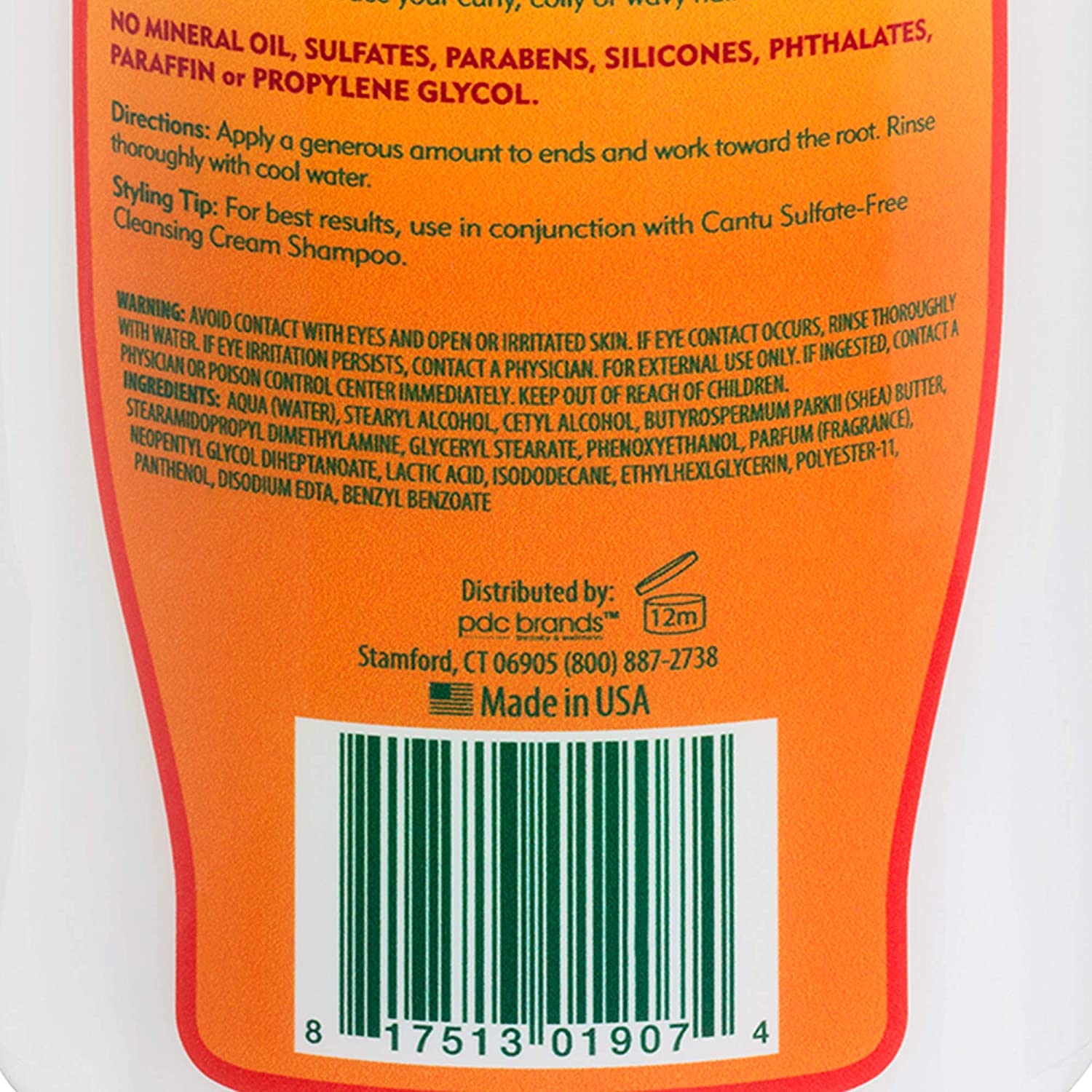Cantu Shea Butter for Natural Hair Sulfatefree Hydrating Cream CONDITIONER, 25 Ounce, Other, 739 ml (Pack of 1) - Image 3