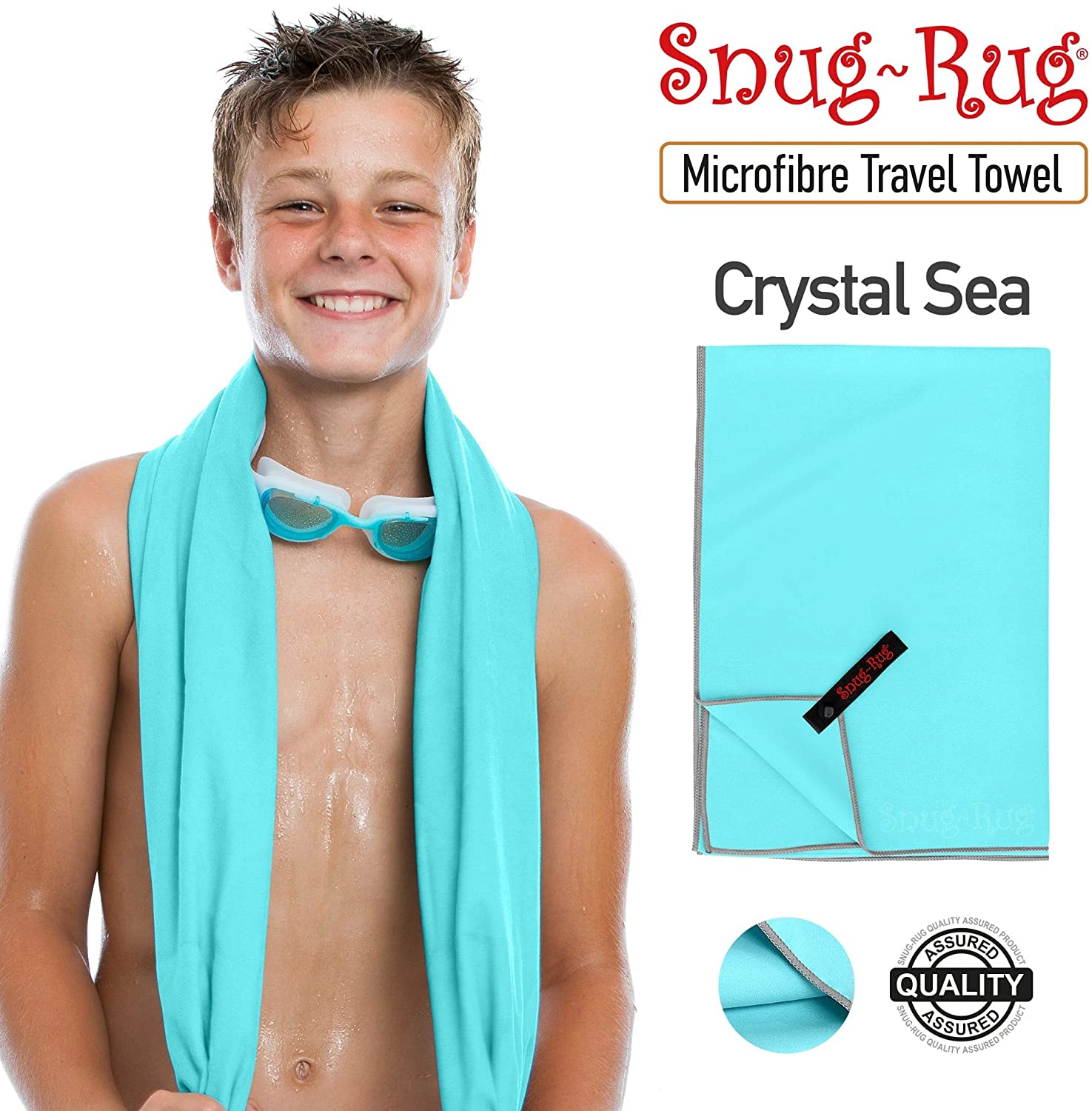 Snug Rug Microfibre Beach Towel Extra Large XL 200 x 90cm - Image 4