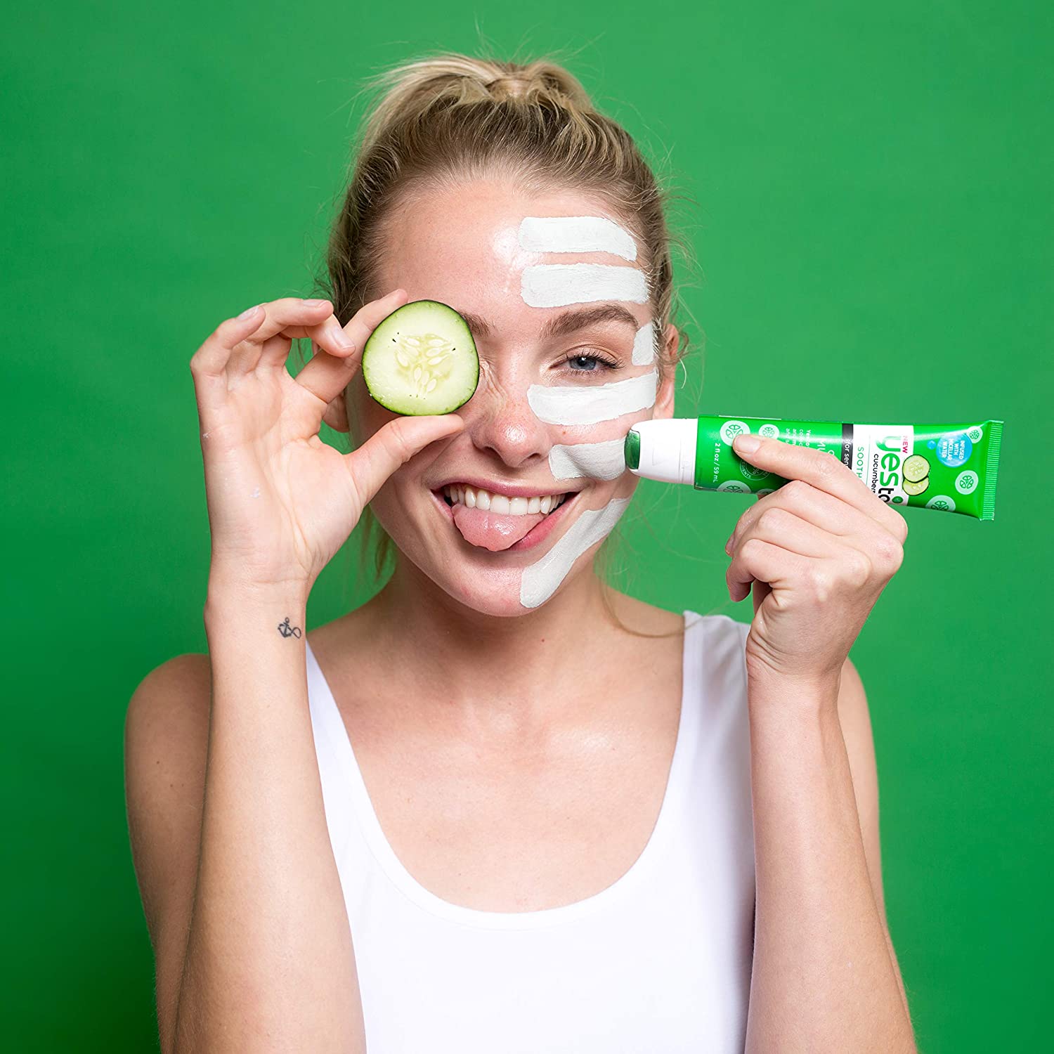 Yes To Cucumbers Cooling Mud Mask, 59 ml, 59 ml (Pack of 1) - Image 3