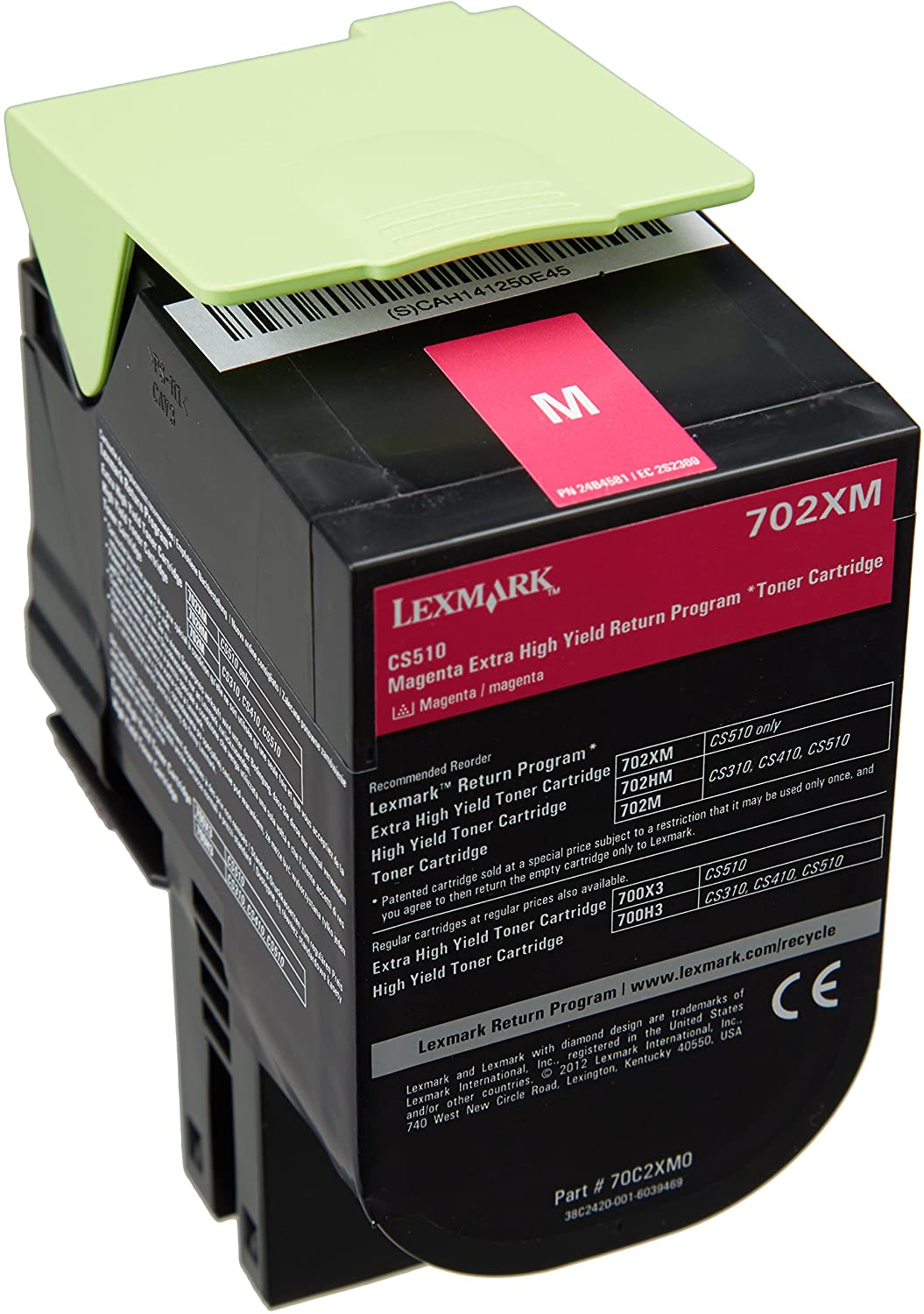 Lexmark Mag Tnr Ct 4K EHY RP 70C2XM0, Magenta, 702xm