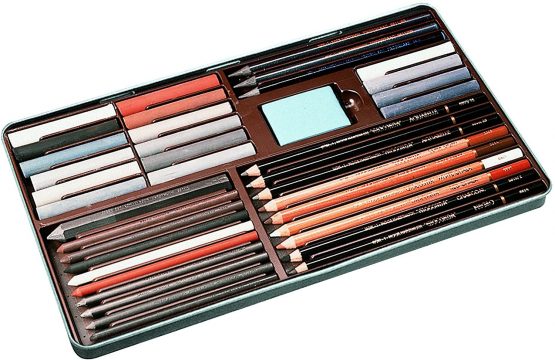 Artist Drawing Set 38 Piece Art Set in Metal Box Gift Set Koh-I-Noor 8891 Gioconda - Image 2