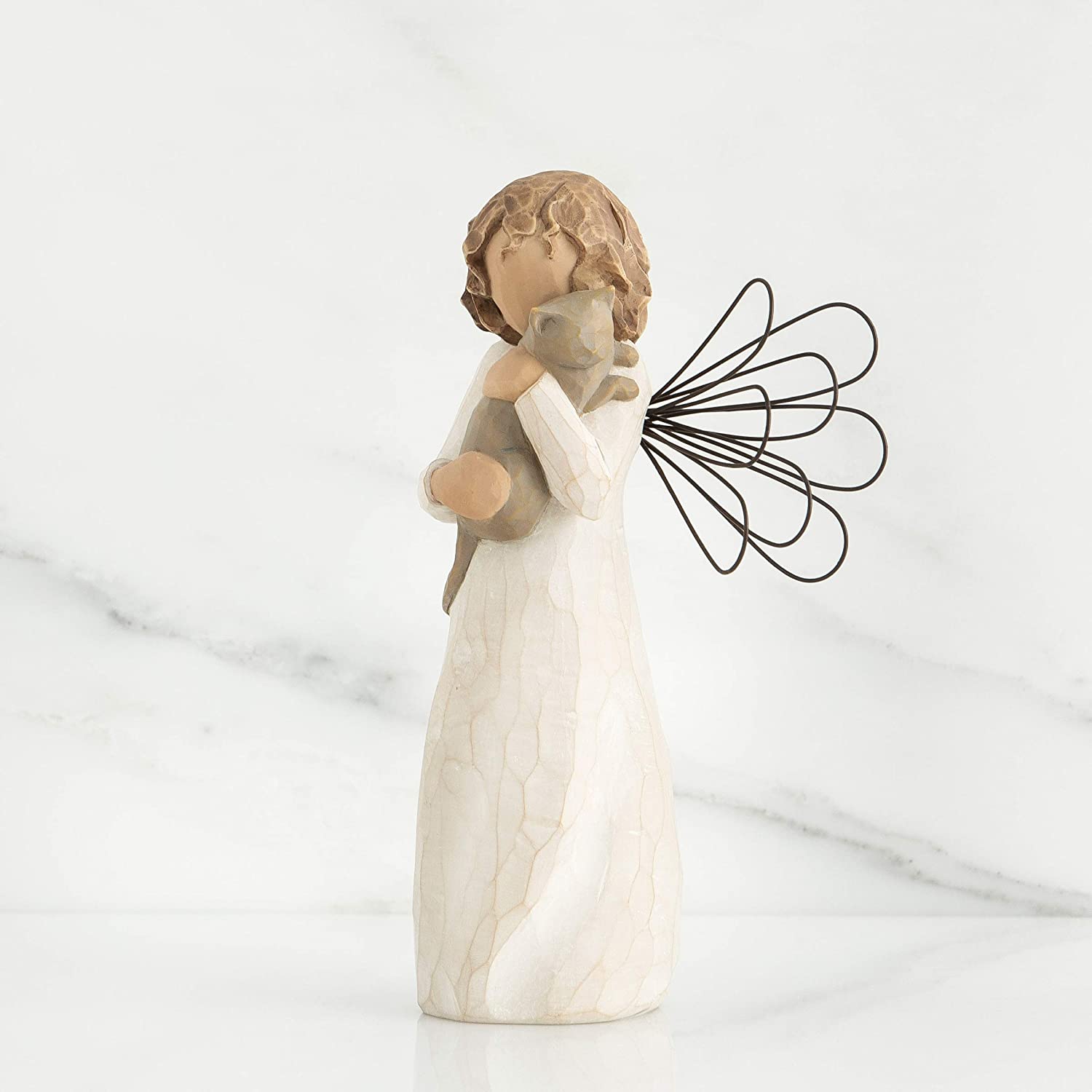 Willow Tree With Affection Angel Figurine, Antique Brown, 5.4 x 3.9 - Image 3