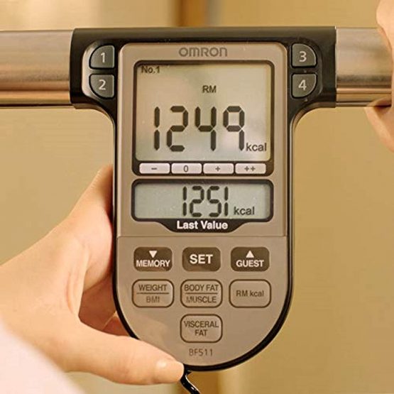 OMRON BF511 Clinically Validated Full Body Composition Monitor with 8 high-precision sensors for hand-to-foot measurement - Turquoise - Image 4