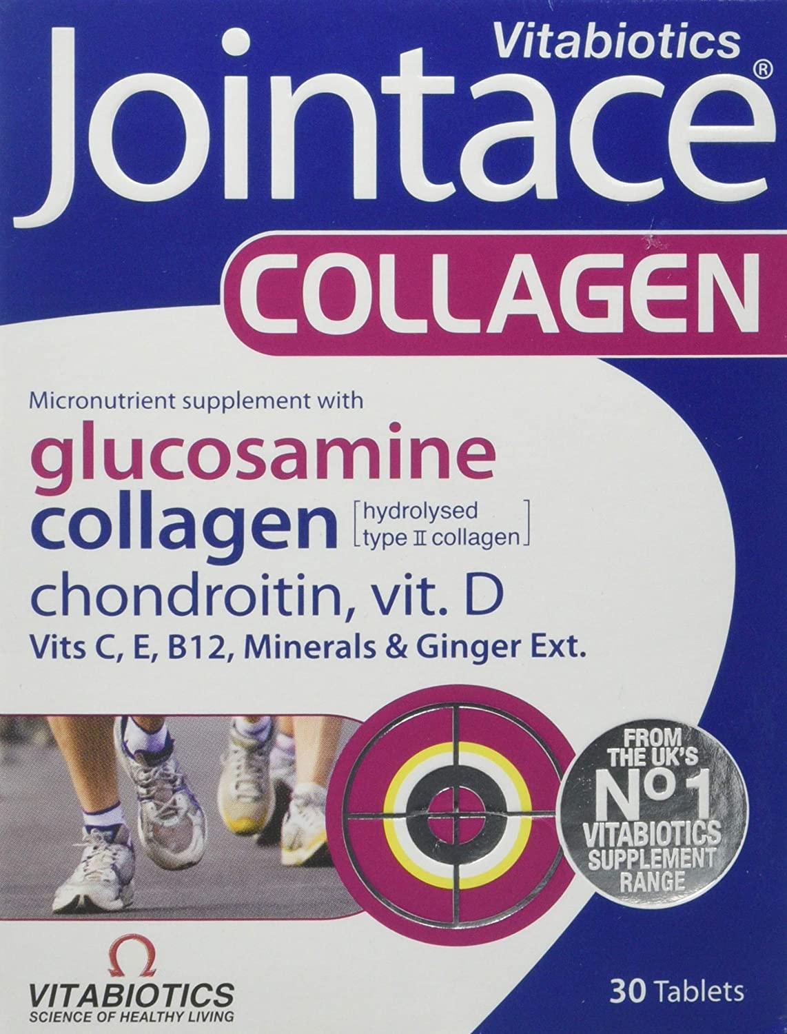 Jointace Collagen - Advanced Joints & Cartilage Support - Includes Collagen, Glucosamine & Chondroitin & Ginger