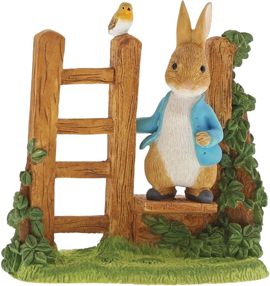 Beatrix Potter Peter Rabbit On Stile Figurine - Image 2