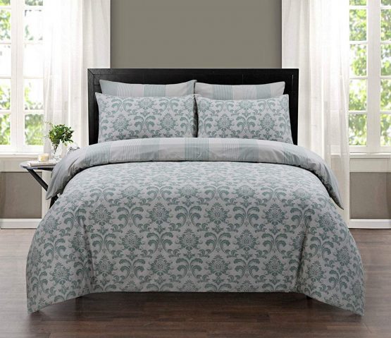 Indus Textiles 100% Pure Cotton Reversible Patterned Duvet Cover Sets Istanbul, Double