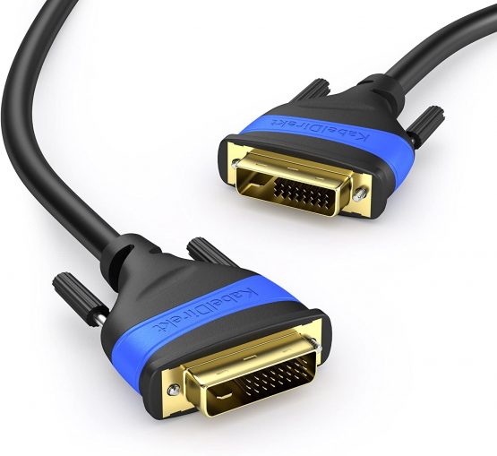 KabelDirekt – 7.5m Dual-Link DVI Cable (DVI-D 24+1, 1080p Full HD 3D) TOP Series - Image 2