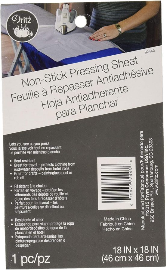 Dritz Non-Stick Pressing Cloth1 x 1 8-inch, Acrylic, Multicoloured, 0.09 x 4.4 x 6.9 cm - Image 2