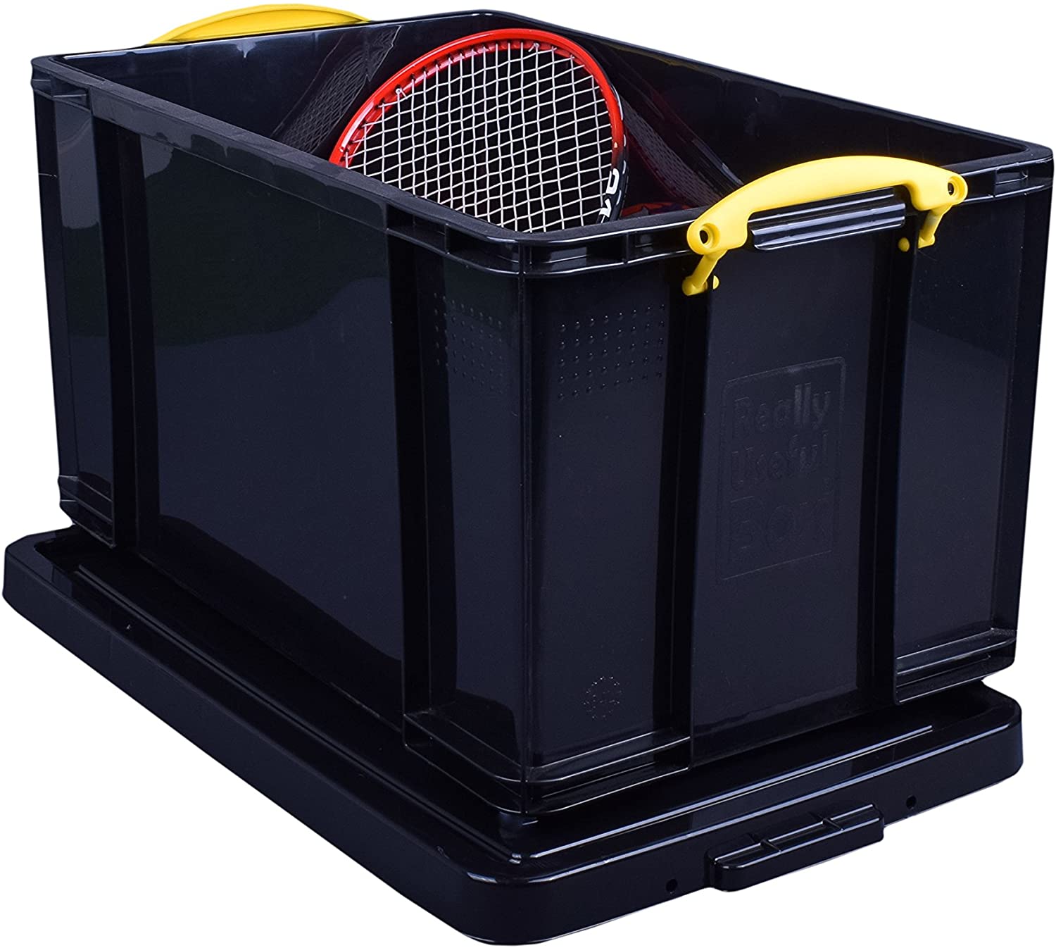 Really Useful Box Plastic Storage 84 Litre Recycled Solid Black, 44 x 38 x 71 cm - Image 3