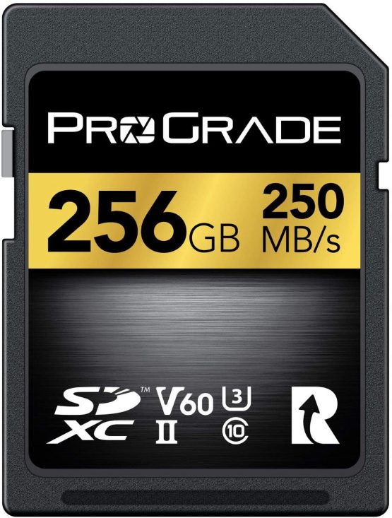 SD UHS-II 256GB Card V60 –Up to 130MB/s Write Speed and 250 MB/s Read Speed | For Professional Vloggers, Filmmakers, Photographers & Content Curators – By Prograde Digital