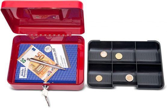 Maul 25 x 19.1 x 9 cm Cash Box 3 - Red - Image 4