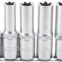BGS 2026 | Socket Set, E-Type, deep | 12.5 mm (1/2") Drive | E10 - E24 | 9 pcs.