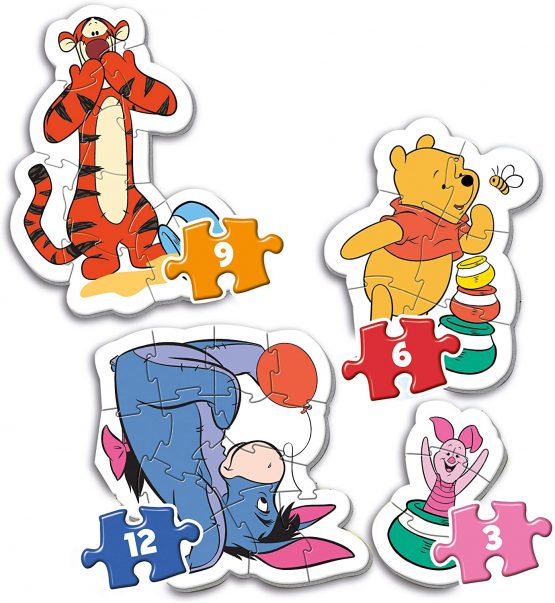 Clementoni - 20820 - My First Puzzle - Disney Winnie the Pooh - 3-6-9-12 pieces - Made in Italy - jigsaw puzzle children age 2+ - Image 2