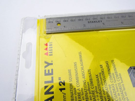 STANLEY Metal Combination Square with Vial, 300mm/ 12'' - Image 2