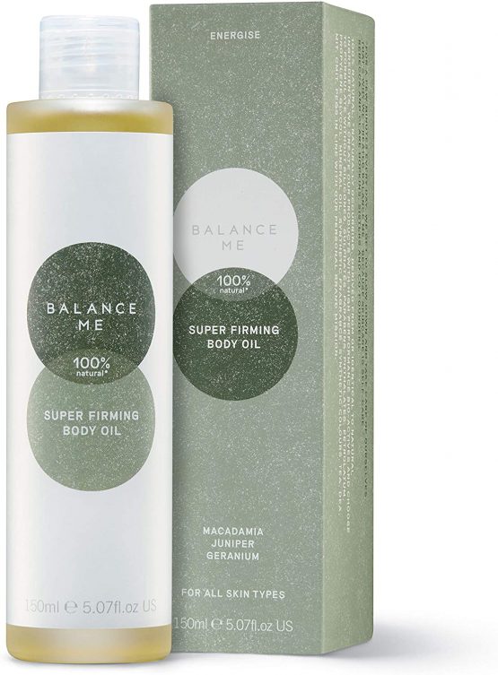 Balance Me Super Firming Body Oil – with Geranium & Juniper – Firms, Tones & Hydrates – Targets Cellulite - For All Skin Types – 100% Natural, Vegan & Cruelty Free – 150ml