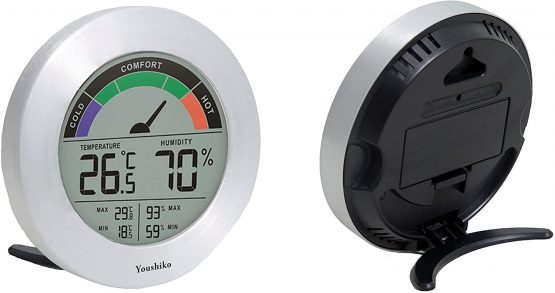 Youshiko LCD Digital Thermo-Hygrometer, Indoor Weather Thermometer Hygrometer Gauge, Monitor Temperature and Humidity Meter for Home Office Comfort, Min/Max Records (24 Hour Auto Reset) - Image 4