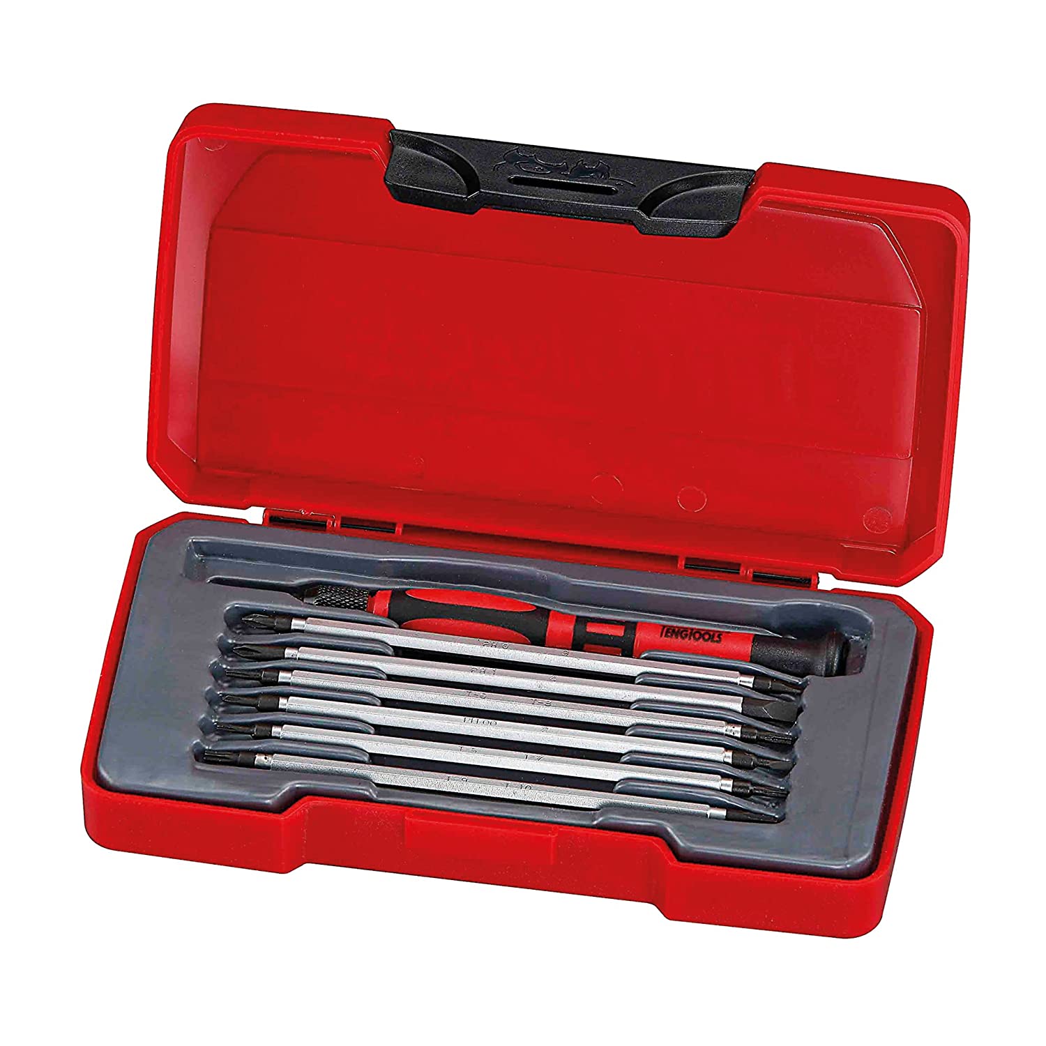TengTools tm708-set Bits, 8 Pieces, Blue