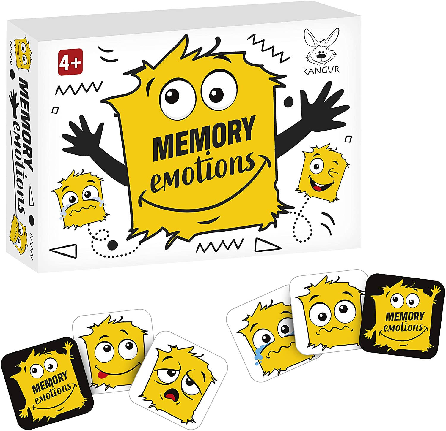 Kangur Matching Emotions Game for Kids Memory Training Educational Family Game Feelings Funny Game Brain Focus Training - Image 3