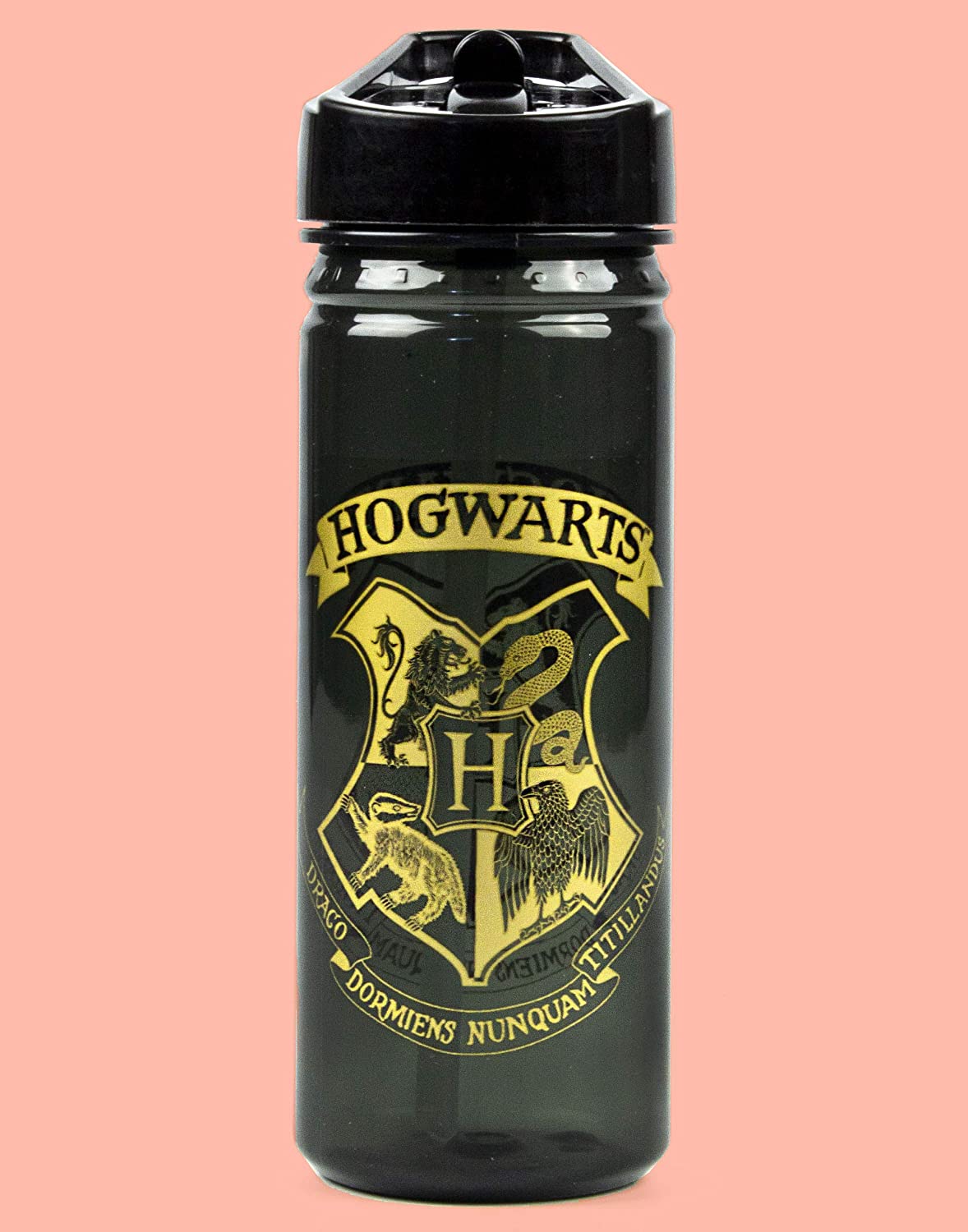 Harry Potter Water Bottle Kids Adults, Black, 600 ml - Image 2