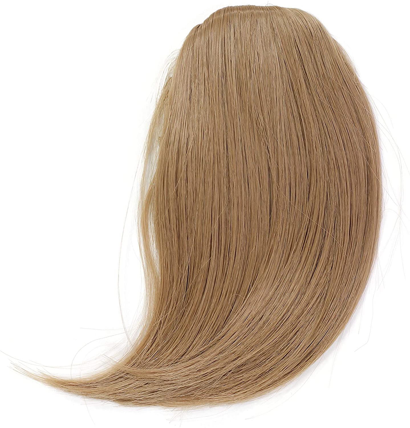 Hair Piece Clip in Bangs Fringe synthetic fiber dark blond YZF-1088HT-22, Blond (22), 17cm
