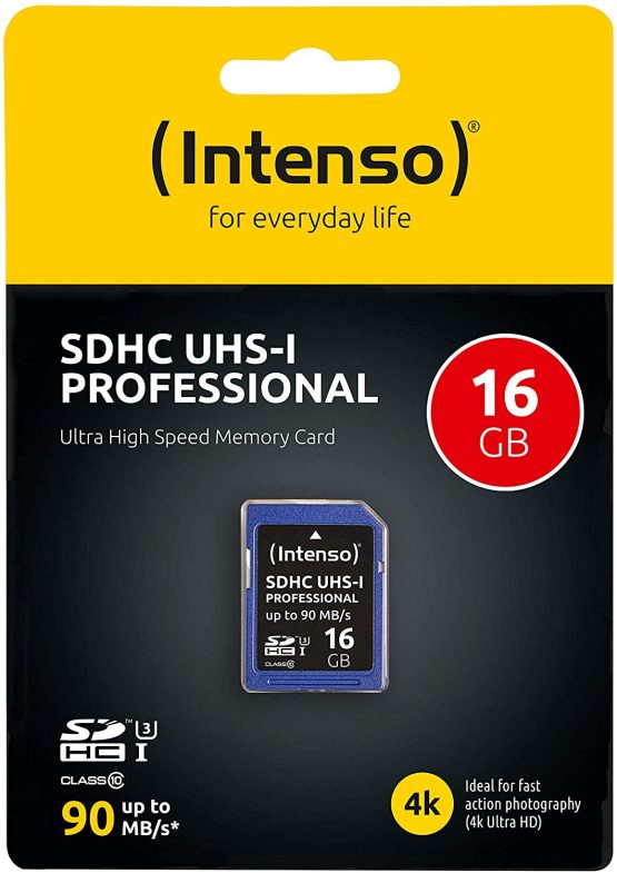 Intenso Professional SDHC Memory Card, Class 10 UHS-I, 16 GB, blue - Image 2