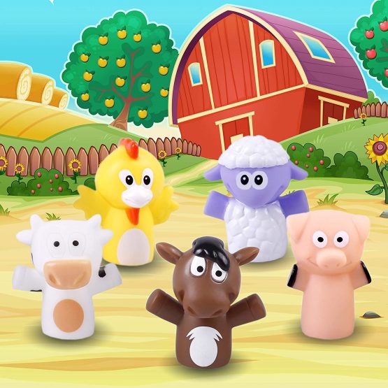Finger Puppets for children and babies | 5 Fruits and Vegetables | BPA-free PVC Puppets | Bath Toys | Hand Puppets | Stories - Image 3