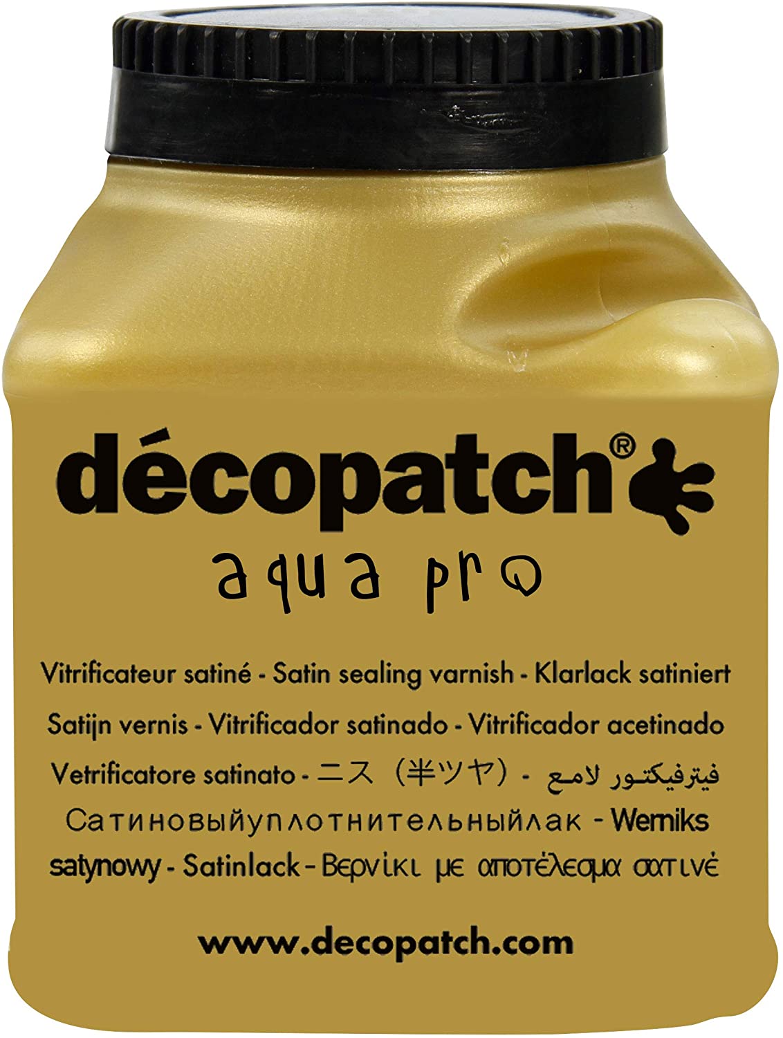 Décopatch, Ref VA180AO, Aqua Pro Satin Sealing Varnish, Satin Finish, Leaves a Protective Coating, Dries Clear